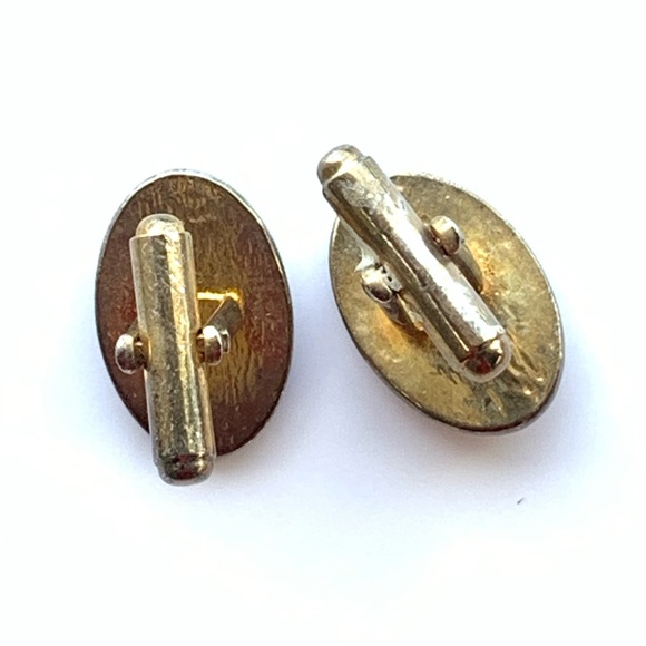 Vintage Midcentury Gold Tone Cufflinks - Picture 3 of 4